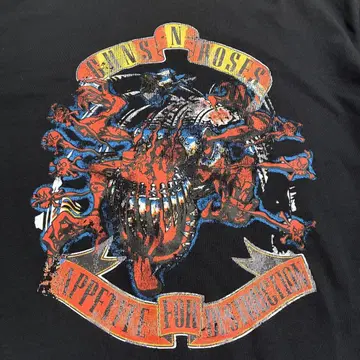 미사용 새상품 Guns N' Roses 티셔츠 락 M 사이즈
