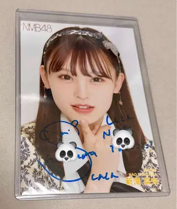 NMB48 신자와 나오 2022 October A 친필 사인 브로마이드