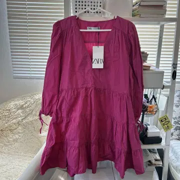 자라 원피스 핑크