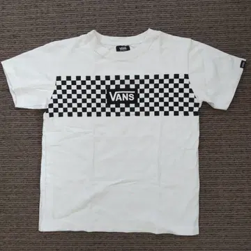 VANS 체커 패턴 티셔츠 S