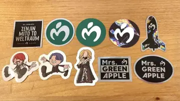 Mrs.GREEN APPLE 젠진 미도토와 웰트라움 스티커 10종