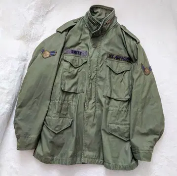 70년대 미군 실물 M-65 필드 자켓 와펜 상급 계급 XL