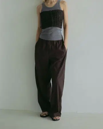 아누케 샴브레이 러프 팬츠