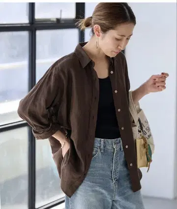 프리미엄 린넨 레귤러 셔츠 프레임워크 [새상품]
