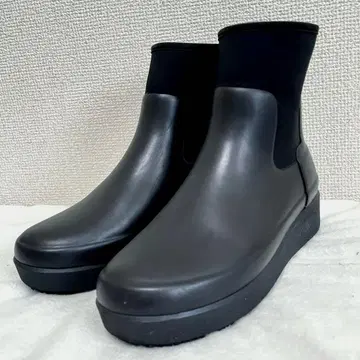 헌터 숏 레인부츠 리파인 크리퍼 네오 첼시 블랙 5