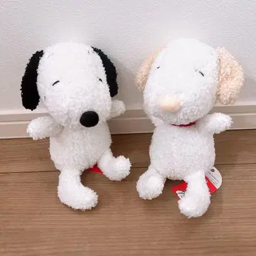 스누피 봉제 인형 2개