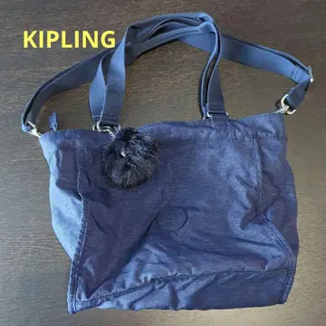 키플링 숄더백 네이비 토트백 경량 나일론