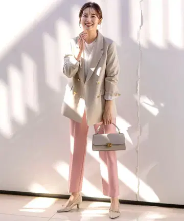 anysis 칭찬 레이디 테일러드 자켓 테이퍼드 팬츠 셋업