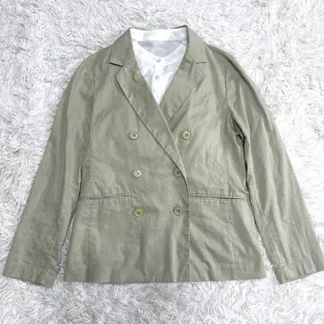 FRAY I.D 프레이 아이디 테일러드 자켓 더블 린넨 혼방 마 혼방