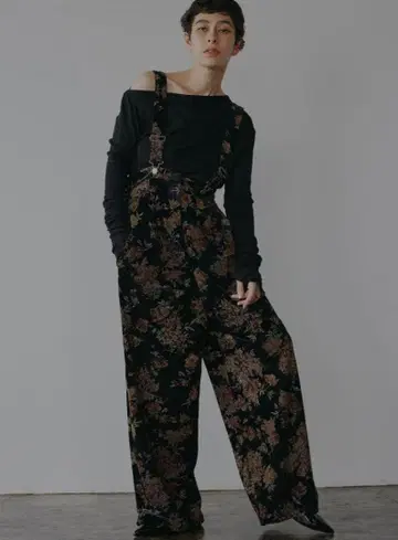 아메리 플라워 프린트 벨루어 팬츠