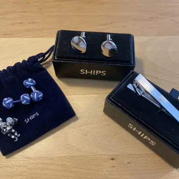 SHIPS 넥타이핀 버튼 커프스 쉽스