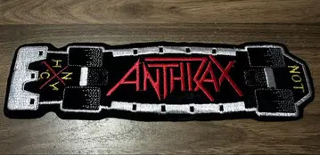 vintage anthrax 와펜 앤스랙스 스케이트보드 빨간색