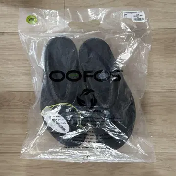 OOFOS 우포스 25cm 블랙 익스클루시브 통굽