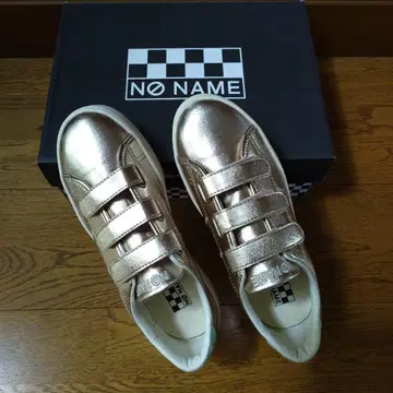 NO NAME 골드 스니커즈 벨크로