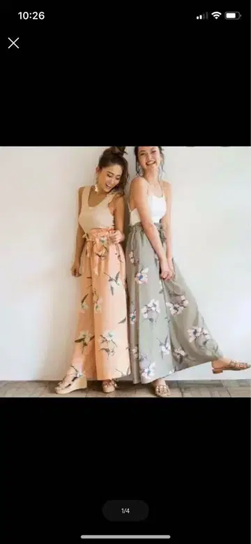 seaRoomlymm 플라워 에어리 팬츠