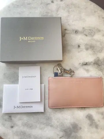 J&M DAVIDSON 핑크 베이지 프래그먼트 케이스