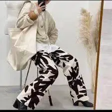 6(ROKU) LEAF PRINT PANTS 리프 무늬 보타니컬 팬츠