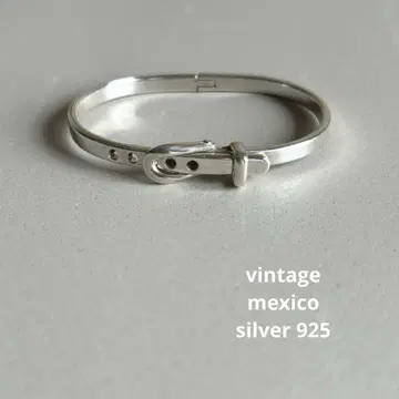 MEXICO 실버 벨트 버클 팔찌 뱅글 925