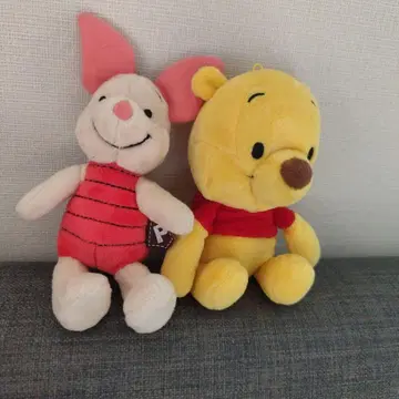 푸우와 피글렛 봉제 인형 세트