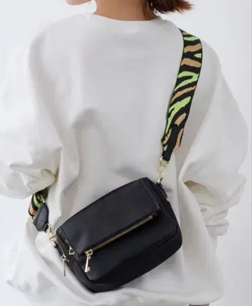 TOPKAPI COULEUR 나일론 콤비 플랩 숄더백