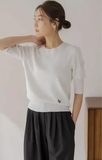 regleam 로고 반팔 니트 LOGO SHORT SLEEVE
