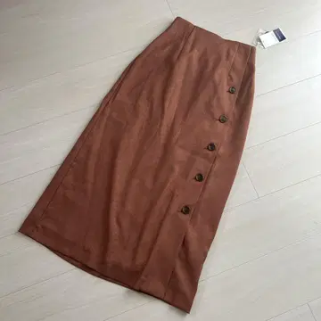 르쿠르 블랑 새상품 브라운 타이트 스커트