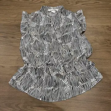 SCOTCH&SODA 슬리브리스 셔츠 블라우스 화이트 블랙