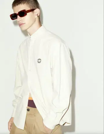 NOHANT LOGO OXFORD SHIRT BEIGE M 사이즈