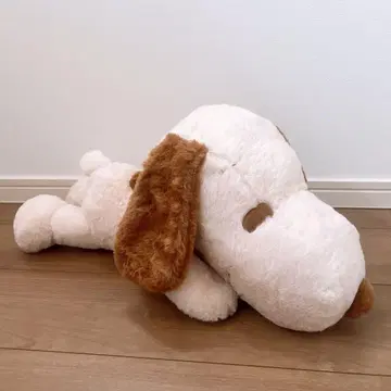 스누피 BIG 누워 있는 봉제 인형 브라운