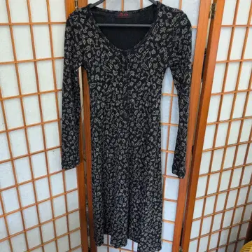 HYSTERIC GLAMOUR 프린트 패턴 롱 원피스 빈티지 레어