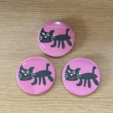 키요 키요 고양이 캔뱃지 3개 세트
