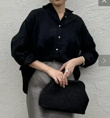 LOUNGEDRESS 라운지 드레스 린넨 백 타이 셔츠