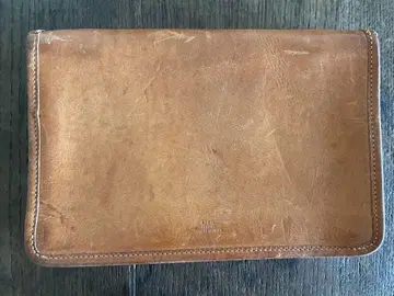 O.J. Brand & Co. 브라운 가죽 클러치백