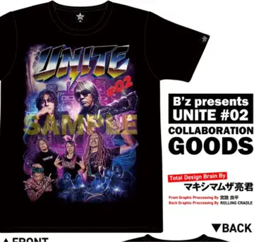 B'z UNITE 맥시멈 더 호르몬 콜라보 티셔츠 2XL 미개봉 새상품