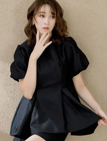 dazzlin 후쿠레 자카드 튜닉