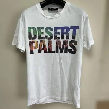 DSQUARED2 DESERT PALMS 티셔츠 M 화이트