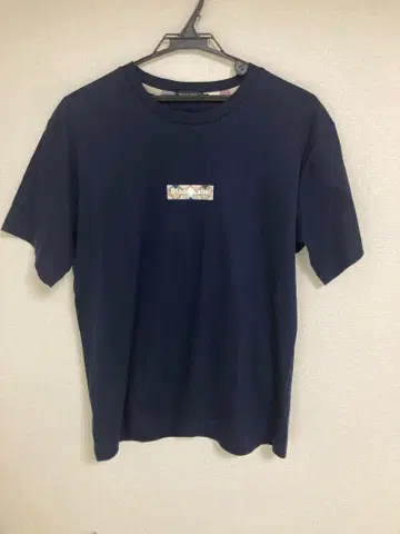 Black Label Crestbridge 네이비 티셔츠 남성용 M