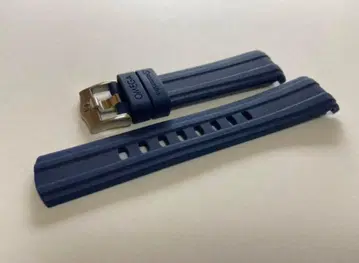 네이비 러버 벨트 스트라이프 디자인 20mm