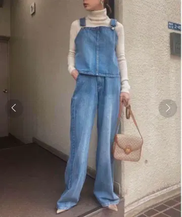아메리 세팅 데님 오버올