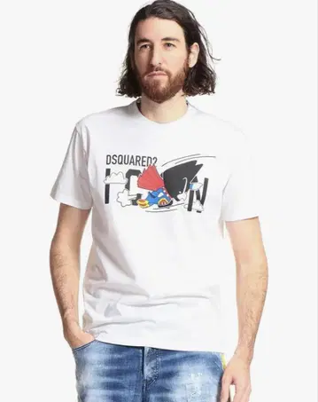 DSQUARED2 디스퀘어드 슈퍼맨 ICON 반팔 티셔츠