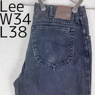 LEE Lee W34 블랙 데님 하의 팬츠 블랙 9930