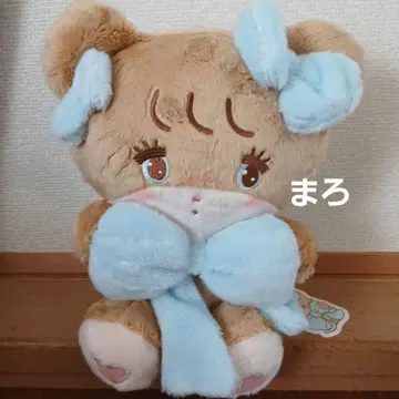 mikko characters 안아주는 리본 봉제 인형 라떼
