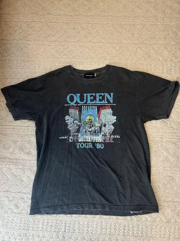 GOOD ROCK SPEED 빈티지 가공 티셔츠 QUEEN