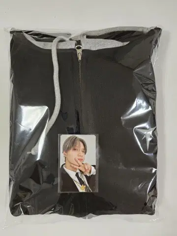 TAEMIN 태민 네이비 후드티 트레이딩 카드 포함