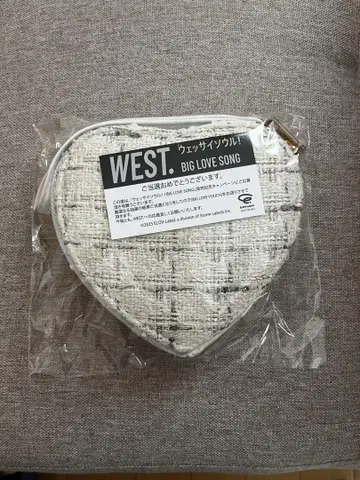 WEST. BIG LOVE SONG 하트 파우치