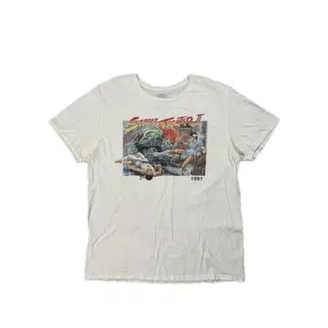 11538 스트리트 파이터 II 티셔츠 1991년 L