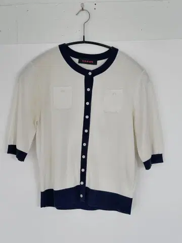 CABaN 하프 슬리브 포켓 가디건