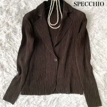 SPECCHIO 셔틀 플리츠 테일러드 자켓 전체 플리츠 40 사이즈