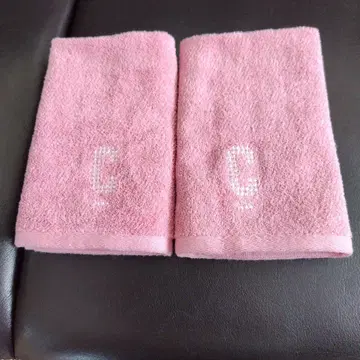 COMME CA ISM 핑크 타월 2장 세트