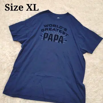 [빅 실루엣] 해외 구제 의류 프린트 티셔츠 반팔 XL PAPA